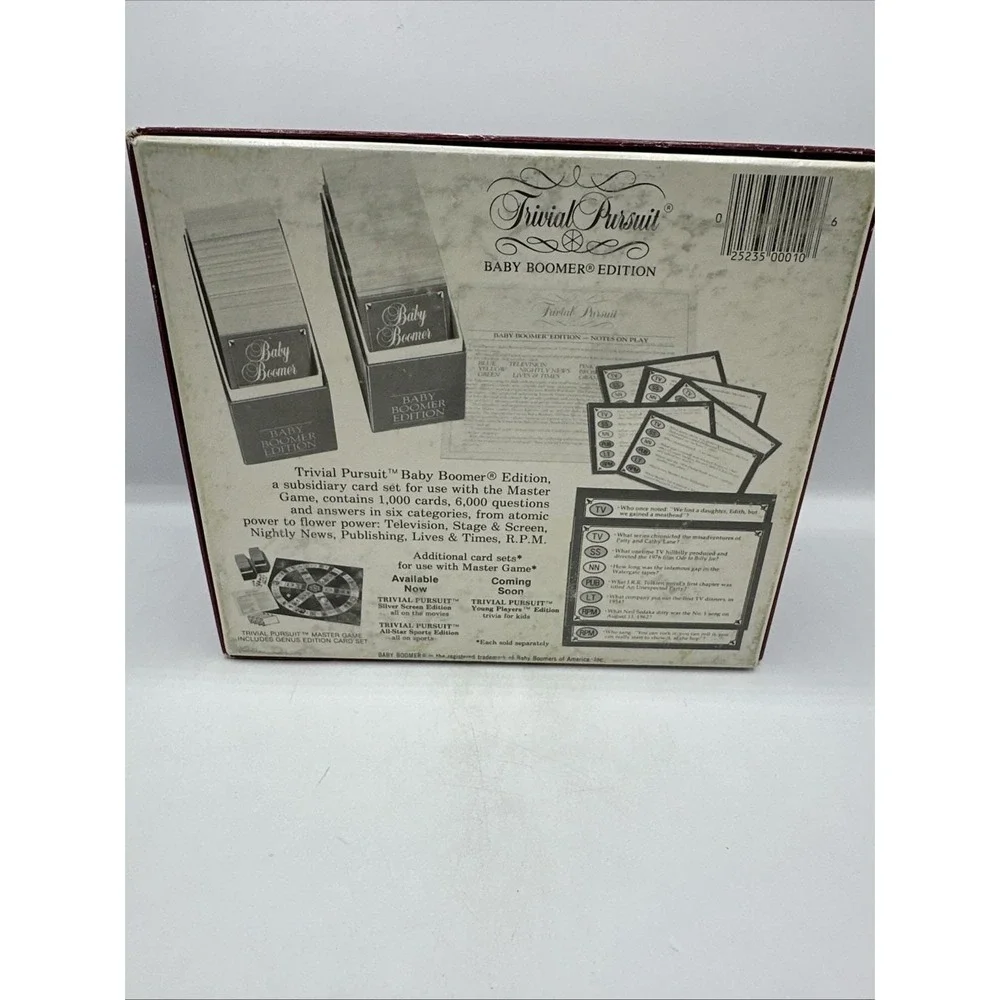 Trivial Pursuit Baby Boomer Edition 1983